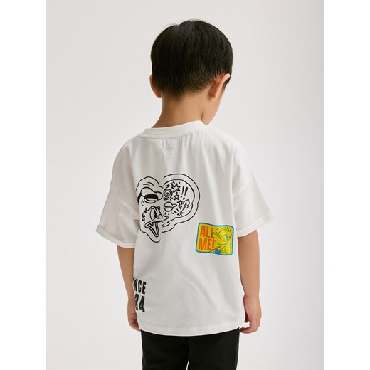 Reserved - T-shirt Kaczor Donald - złamana biel Reserved 86 (12-18 m.) Reserved