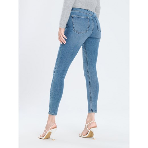 Sinsay - Jeansy skinny - niebieski Sinsay 44 Sinsay