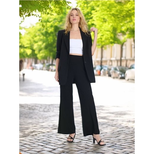 Sinsay - Spodnie wide leg - czarny Sinsay XL Sinsay