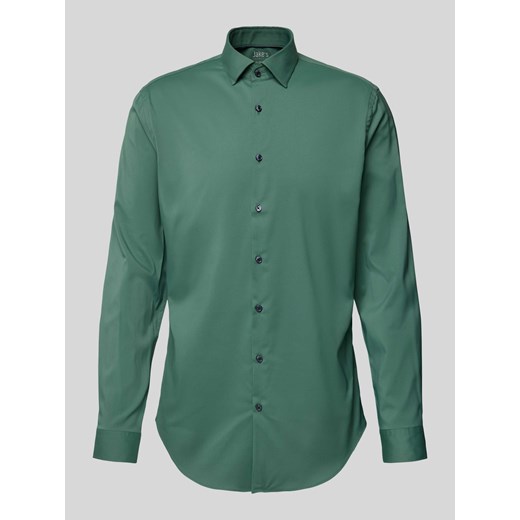 Koszula biznesowa o kroju slim fit z kołnierzykiem typu kent ze sklepu Peek&Cloppenburg  w kategorii Koszule męskie - zdjęcie 173887590