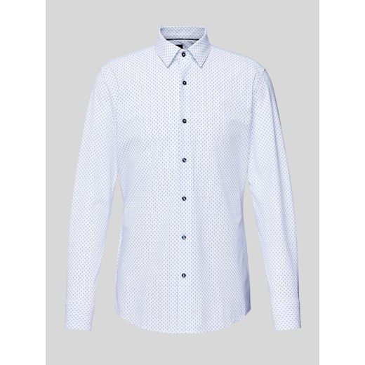 Koszula biznesowa o kroju slim fit z kołnierzykiem typu kent ze sklepu Peek&Cloppenburg  w kategorii Koszule męskie - zdjęcie 173887820