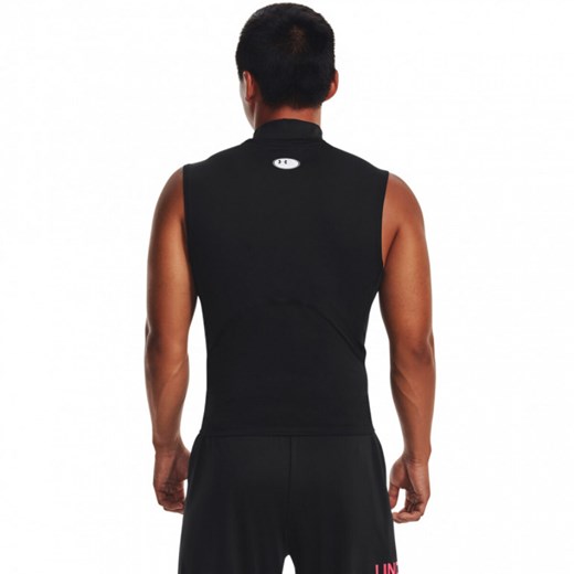 Męski top treningowy Under Armour UA Hg Armour Comp Mock Sl - czarny ze sklepu Sportstylestory.com w kategorii T-shirty męskie - zdjęcie 173889273