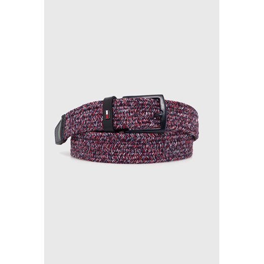 Tommy Hilfiger pasek męski kolor granatowy AM0AM12548 ze sklepu ANSWEAR.com w kategorii Paski męskie - zdjęcie 173890140
