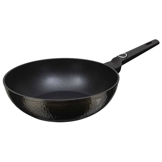 Tytanowy wok z uchwytem typu soft touch 28cm - Hippi 4X ze sklepu Edinos.pl w kategorii Naczynia - zdjęcie 173893331
