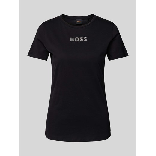 T-shirt z obszyciem kamieniami stras model ‘Eloga’ ze sklepu Peek&Cloppenburg  w kategorii Bluzki damskie - zdjęcie 173895524