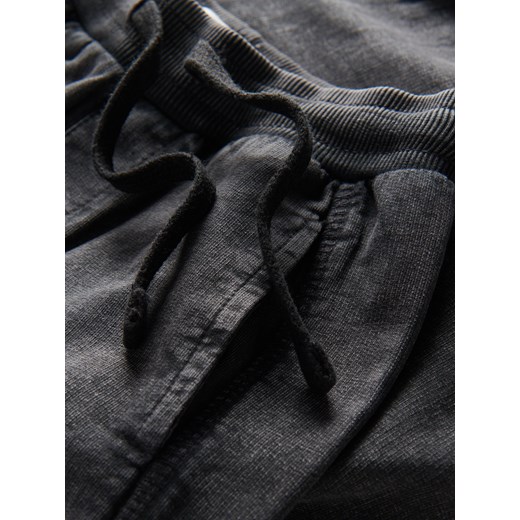 Reserved - Dresowe spodnie z efektem sprania - ciemnoszary Reserved 86 (12-18 m.) Reserved