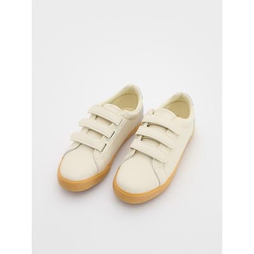 Reserved - Trampki na rzepy - złamana biel Reserved 32 Reserved