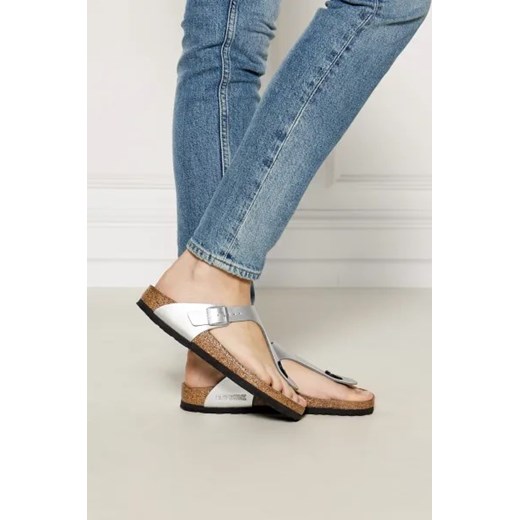 Birkenstock Japonki Gizeh | z dodatkiem skóry 40 Gomez Fashion Store promocja