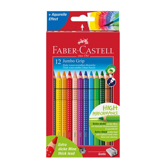 Faber-Castell Kredki (12 szt.) &quot;Jumbo Grip&quot; ze sklepu Limango Polska w kategorii Akcesoria biurowe - zdjęcie 173900374