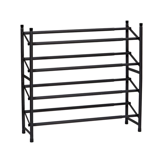 STORE IT Regał &quot;Loft&quot; w kolorze czarnym na buty - 62-116 x 36 x 23 cm ze sklepu Limango Polska w kategorii Dom - zdjęcie 173900500