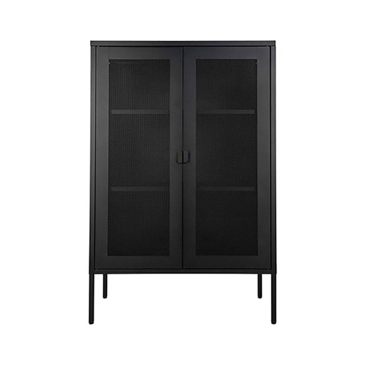 House Nordic Szafka witrynowa w kolorze czarnym - 80 x 120 x 40 cm ze sklepu Limango Polska w kategorii Regały i witryny - zdjęcie 173900540