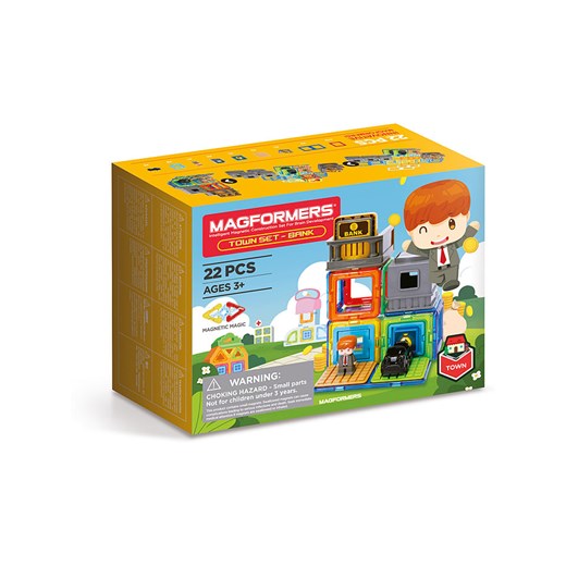 MAGFORMERS 22-częściowy zestaw magnetyczny &quot;Magformers Town&quot; - 3+ ze sklepu Limango Polska w kategorii Zabawki - zdjęcie 173900994