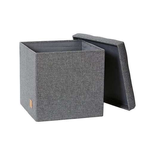 STORE IT Hocker w kolorze antracytowym ze schowkiem - 38 x 38 x 38 cm Store It onesize okazyjna cena Limango Polska