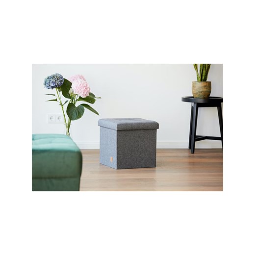 STORE IT Hocker w kolorze antracytowym ze schowkiem - 38 x 38 x 38 cm Store It onesize wyprzedaż Limango Polska