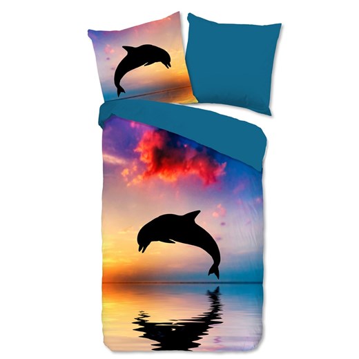 Good Morning Komplet pościeli "Dolphin" ze wzorem ze sklepu Limango Polska w kategorii Pościel dziecięca - zdjęcie 173901971