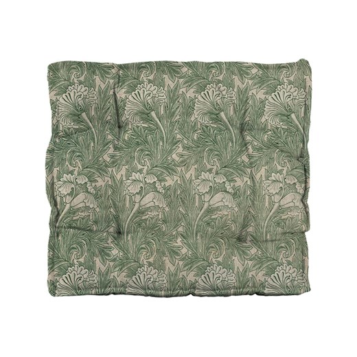 Madre Selva Poduszka &quot;Green Flowers&quot; w kolorze zielonym do siedzenia - 37 x 37 cm ze sklepu Limango Polska w kategorii Poduszki dekoracyjne - zdjęcie 173902884