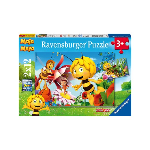 Ravensburger 12-częściowe puzzle (2 szt.) &quot;Maya the Bee on a flower meadow&quot; - 3+ ze sklepu Limango Polska w kategorii Puzzle - zdjęcie 173903060