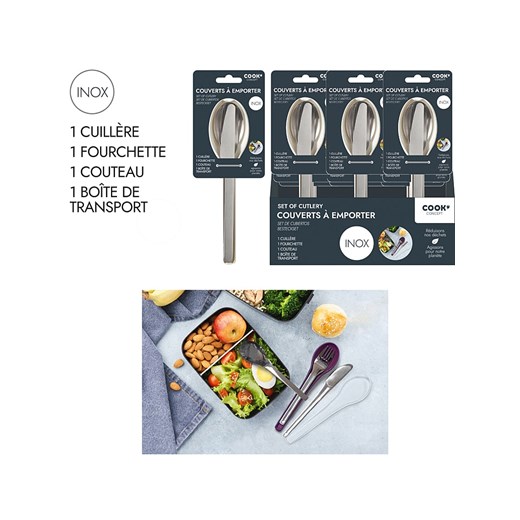 COOK CONCEPT Sztućce campingowe - dł. 18,5 cm (produkt niespodzianka) ze sklepu Limango Polska w kategorii Sztućce - zdjęcie 173903400