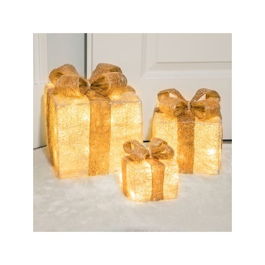 Profiline Dekoracyjne lampy  LED (3 szt.) &quot;Giftbox&quot; w kolorze ciepłej bieli ze sklepu Limango Polska w kategorii Dekoracje bożonarodzeniowe - zdjęcie 173905392