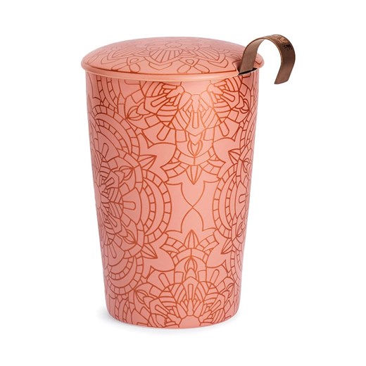 Eigenart Kubek "Mandala" w kolorze jasnoróżowym do herbaty - 350 ml ze sklepu Limango Polska w kategorii Dzbanki i zaparzacze - zdjęcie 173905704