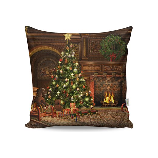 Colorful Cotton Poduszka w kolorze brązowo-zielonym ze sklepu Limango Polska w kategorii Poduszki dekoracyjne - zdjęcie 173905722