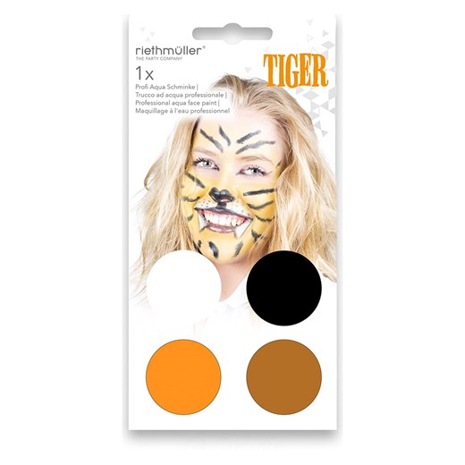 amscan Zestaw do charakteryzacji Aqua &quot;Tiger&quot; w róznych kolorach ze sklepu Limango Polska w kategorii Makijaż - zdjęcie 173906972