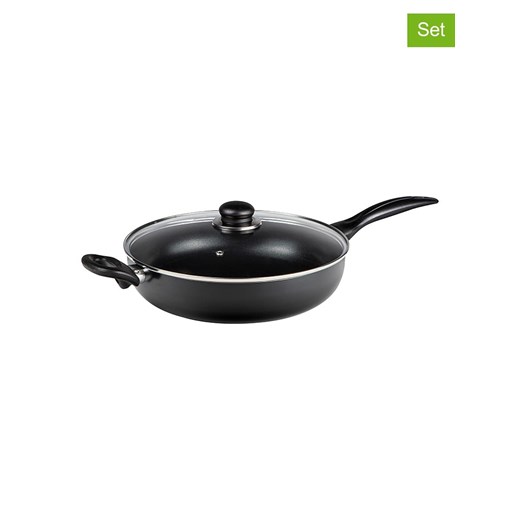 Chefware 2-częściowy zestaw w kolorze czarnym - Ø 28 cm ze sklepu Limango Polska w kategorii Garnki - zdjęcie 173908451