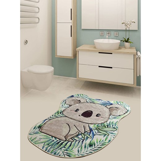 Colorful Cotton Dywanik łazienkowy w kolorze szaro-zielonym ze sklepu Limango Polska w kategorii Akcesoria łazienkowe - zdjęcie 173908510