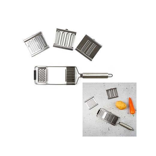 COOK CONCEPT Tarka w kolorze srebrnym do warzyw - 38,5 x 8,5 cm Cook Concept onesize Limango Polska wyprzedaż