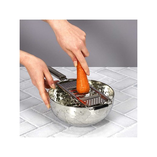 COOK CONCEPT Tarka w kolorze srebrnym do warzyw - 38,5 x 8,5 cm Cook Concept onesize promocja Limango Polska
