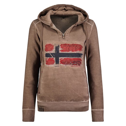 Geographical Norway Bluza w kolorze jasnobrązowym ze sklepu Limango Polska w kategorii Bluzy damskie - zdjęcie 173909512