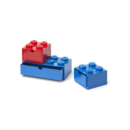 LEGO Pojemniki (3 szt.) w kolorze niebiesko-czerwonym z szufladami Lego onesize wyprzedaż Limango Polska