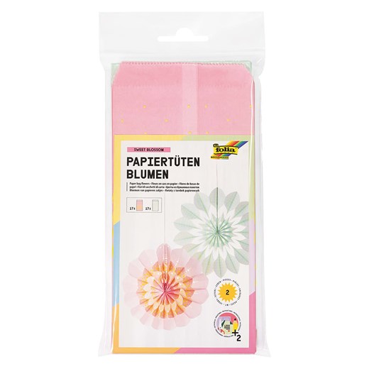 Folia Zestaw &quot;Sweet blossom&quot; w kolorze jasnoróżowo-zielonym do Folia onesize wyprzedaż Limango Polska