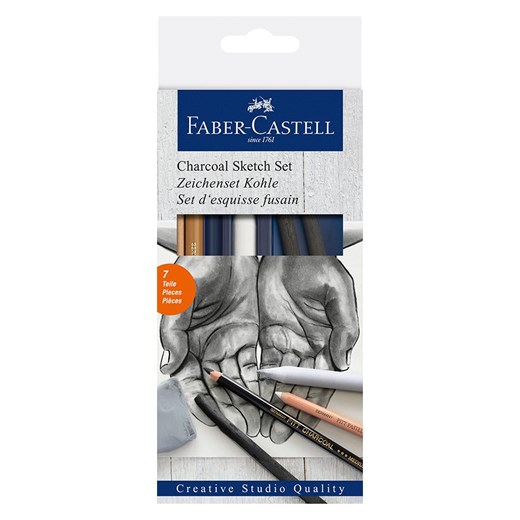 Faber-Castell 7-częściowy zestaw &quot;Kohle&quot; ze sklepu Limango Polska w kategorii Akcesoria biurowe - zdjęcie 173911813