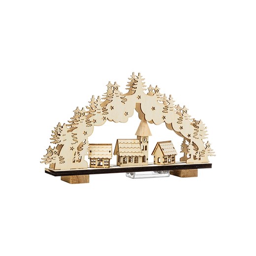 Profiline Dekoracyjna lampa LED w kolorze brązowym - 33 x 19 x 5 cm ze sklepu Limango Polska w kategorii Dekoracje bożonarodzeniowe - zdjęcie 173912100