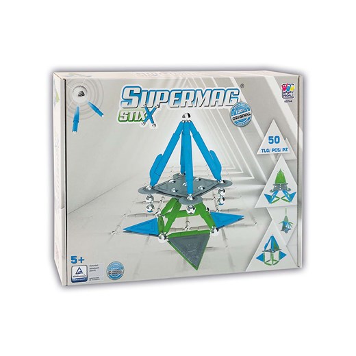 SUPERMAG 50-częściowy zestaw magnetyczny &quot;Supermag Stix&quot; - 5+ ze sklepu Limango Polska w kategorii Zabawki - zdjęcie 173914542