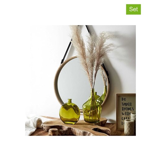 THE HOME DECO FACTORY Wazony (2 szt.) w kolorze zielonym ze sklepu Limango Polska w kategorii Wazony - zdjęcie 173915881