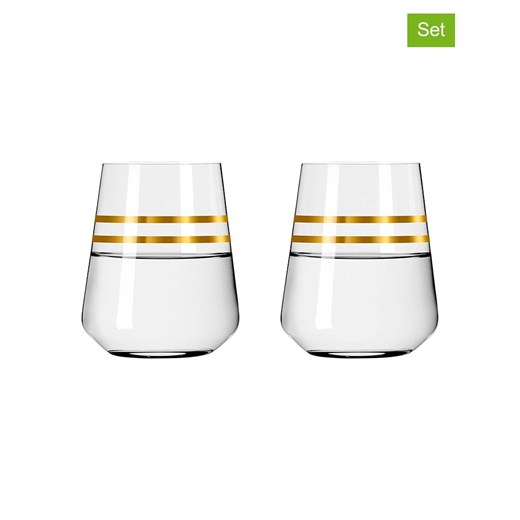 RITZENHOFF Szklanki (2 szt.) &quot;Deluxe&quot; w kolorze złotym - 510 ml ze sklepu Limango Polska w kategorii Szklanki - zdjęcie 173916050