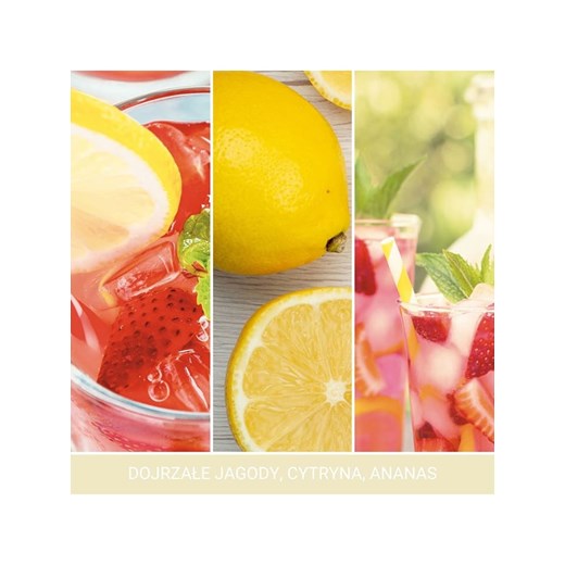 Yankee Candle Świeca zapachowa &quot;Iced Berry Lemonade&quot; - 340 g Yankee Candle onesize Limango Polska okazyjna cena