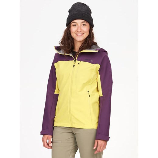 Marmot Kurtka softshellowa &quot;Rom Gore Tex&quot; w kolorze żółto-fioletowym ze sklepu Limango Polska w kategorii Kurtki damskie - zdjęcie 173918871