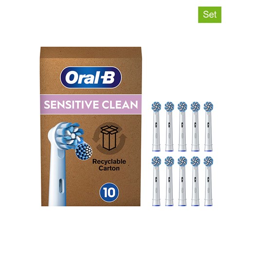 Oral-B Wymienne końcówki (10 szt.) &quot;Pro Sensitive Clean&quot; w kolorze białym ze sklepu Limango Polska w kategorii Szczoteczki do zębów - zdjęcie 173919834