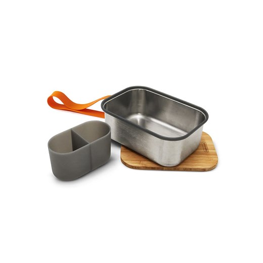 Black+Blum Śniadaniówka w kolorze srebrno-jasnobrązowo-pomarańczowym - 19 x 8 x onesize okazja Limango Polska