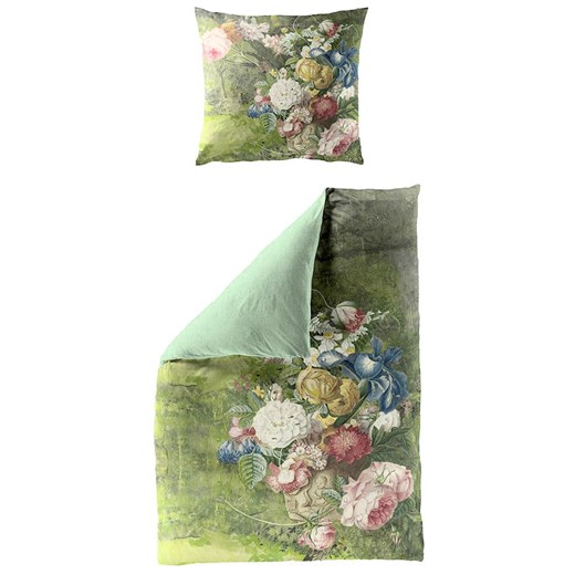 Bierbaum Komplet pościeli satynowej w kolorze zielonym Bierbaum 155x220 cm Limango Polska okazja