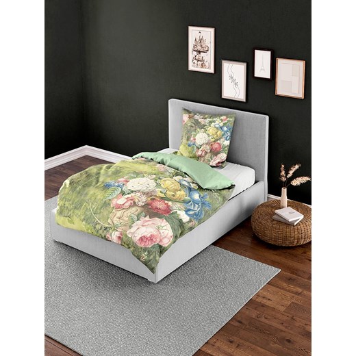 Bierbaum Komplet pościeli satynowej w kolorze zielonym Bierbaum 155x220 cm okazja Limango Polska