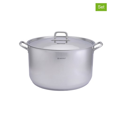 Laguiole 2-częściowy zestaw w kolorze srebrnym - Ø 50 cm ze sklepu Limango Polska w kategorii Garnki - zdjęcie 173923350