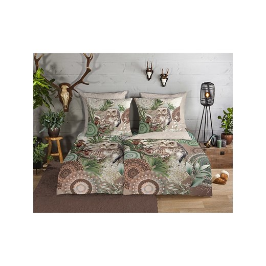 Hip Komplet pościeli flanelowej "Hip" w kolorze beżowym Hip 155x220 cm Limango Polska okazja