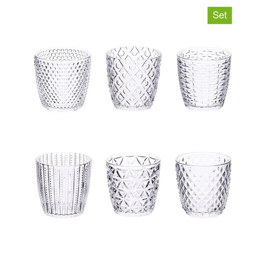 Villa d´Este Szklanki (6 szt.) "Geometric" - 380 ml Villa D´este onesize Limango Polska wyprzedaż