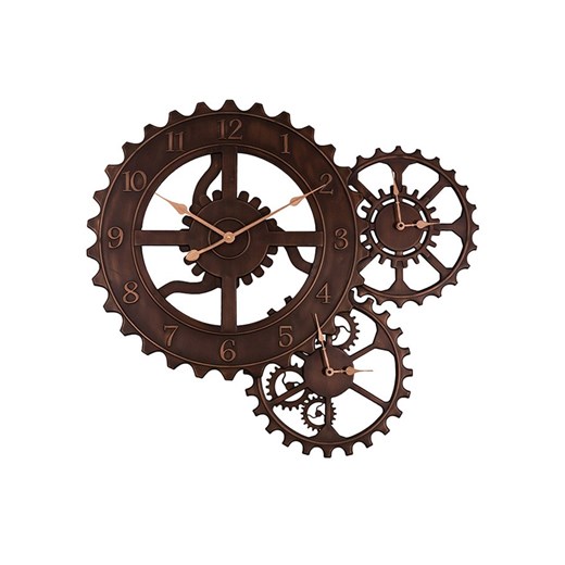 Anticline Zegar ścienny w kolorze brązowym - 78 x 84 cm ze sklepu Limango Polska w kategorii Zegarki - zdjęcie 173926940
