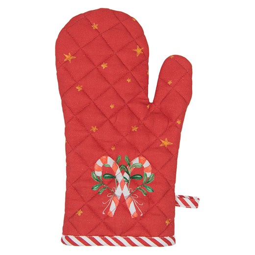 Clayre &amp; Eef Rękawica kuchenna w kolorze biało-czerwonym ze sklepu Limango Polska w kategorii Tekstylia kuchenne - zdjęcie 173928361