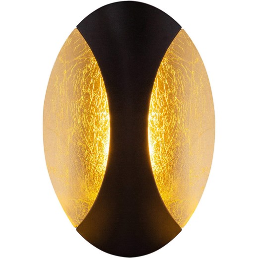 Globo lighting Lampa ścienna LED "Alexandra" w kolorze złoto-czarnym - Globo Lighting onesize promocyjna cena Limango Polska